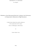 Cover page: Utilization of Low Dimensional Structure to Improve the Performance of Nonparametric Estimation in High Dimensions