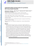 Cover page: Streptavidin-Affinity Grid Fabrication for Cryo-Electron Microscopy Sample Preparation.