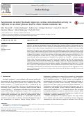 Cover page: Angiotensin receptor blockade improves cardiac mitochondrial activity in response to an acute glucose load in obese insulin resistant rats