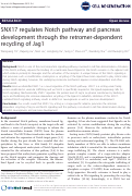 Cover page: SNX17 regulates Notch pathway and pancreas development through the retromer-dependent recycling of Jag1