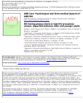 Cover page: HIV testing among clients in high HIV prevalence venues: Disparities between older and younger adults