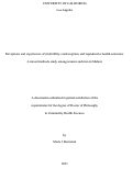 Cover page: Perceptions and experiences of (in)fertility, contraception, and reproductive health outcomes: A mixed methods study among women and men in Malawi