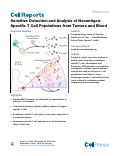 Cover page: Sensitive Detection and Analysis of Neoantigen-Specific T Cell Populations from Tumors and Blood