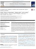 Cover page: Disrupted fornix integrity in children with chromosome 22q11.2 deletion syndrome