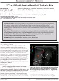 Cover page: 19-Year-Old with Sudden Onset Left Testicular Pain