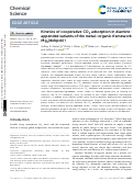 Cover page: Kinetics of cooperative CO 2 adsorption in diamine-appended variants of the metal–organic framework Mg 2 (dobpdc)