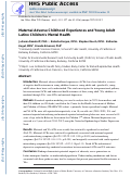 Cover page: Maternal Adverse Childhood Experiences and Young Adult Latino Children's Mental Health