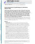 Cover page: Exome Sequencing for Prenatal Diagnosis in Nonimmune Hydrops Fetalis