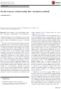 Cover page: On the accuracy of intracardiac flow velocimetry methods