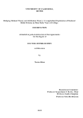 Cover page: Bridging Mindset Theory and Attribution Theory: A Longitudinal Exploration of Students’ Belief Patterns in Their Early Years of College