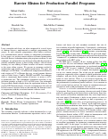 Cover page: Barrier elision for production parallel programs