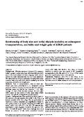 Cover page: Relationship of body size and initial dialysis modality on subsequent transplantation, mortality and weight gain of ESRD patients