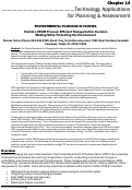 Cover page: ENVIRONMENTAL PLANNING IN FLORIDA Florida’s ETDM Process: Efficient Transportation Decision Making While Protecting the Environment