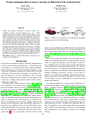 Cover page: Visual communication of object concepts at different levels of abstraction