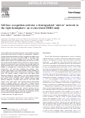 Cover page: Self-face recognition activates a frontoparietal "mirror" network in the right hemisphere: an event-related fMRI study