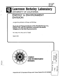 Cover page: Regional and National Estimates of the Potential Energy Use, Energy Cost, and CO2 Emissions Associated with Radon Mitigation by Sub-Slab Depressurization