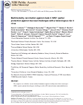 Cover page: Multimodality vaccination against clade C SHIV: Partial protection against mucosal challenges with a heterologous tier 2 virus