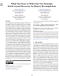 Cover page: What You Trace is What You Get: Dynamic Stack-Layout Recovery for Binary Recompilation