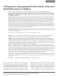 Cover page: A Prospective, International Cohort Study of Invasive Mold Infections in Children