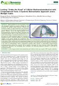 Cover page: Looking “Under the Hood” of Cellular Mechanotransduction with Computational Tools: A Systems Biomechanics Approach across Multiple Scales