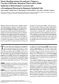 Cover page: Matrix Metalloproteinase Stromelysin-1 Triggers a Cascade of Molecular Alterations That Leads to Stable Epithelial-to-Mesenchymal Conversion and a Premalignant Phenotype in Mammary Epithelial Cells