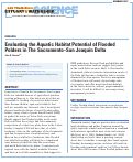 Cover page: Evaluating the Aquatic Habitat Potential of Flooded Polders in the Sacramento-San Joaquin Delta