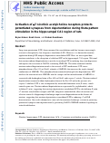 Cover page: Activation of α7 nicotinic acetylcholine receptors protects potentiated synapses from depotentiation during theta pattern stimulation in the hippocampal CA1 region of rats