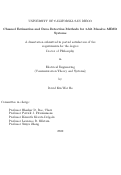 Cover page: Channel Estimation and Data Detection Methods for 1-bit Massive MIMO Systems