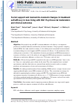 Cover page: Social Support and Moment-to-Moment Changes in Treatment Self-Efficacy in Men Living With HIV: Psychosocial Moderators and Clinical Outcomes