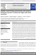 Cover page: Stability, metal leaching, photoactivity and toxicity in freshwater systems of commercial single wall carbon nanotubes