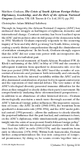 Cover page: Matthew Graham, <em>The Crisis of South African Foreign Policy: Diplomacy, Leadership, and the Role of the African National Congress<em> (I.B. Taurus &amp; Co. Ltd, 2015). pp. 292.</em>
      </em>