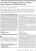 Cover page: 68Ga-PSMA-11 PET Imaging of Response to Androgen Receptor Inhibition: First Human Experience