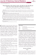 Cover page: Drug Residues after Intravenous Anesthesia and Intrathecal Lidocaine Hydrochloride Euthanasia in Horses