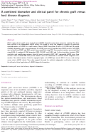 Cover page: A combined biomarker and clinical panel for chronic graft versus host disease diagnosis