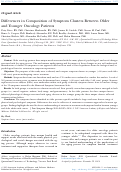 Cover page: Differences in composition of symptom clusters between older and younger oncology patients