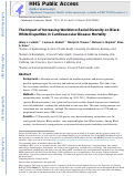 Cover page of Impact of increasing workforce racial diversity on black-white disparities in cardiovascular disease mortality.