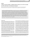 Cover page: SAFETY AND TOLERABILITY OF MRI-GUIDED INFUSION OF AAV2-hAADC INTO THE MID-BRAIN OF NON-HUMAN PRIMATE.