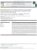 Cover page: Physical health of Post-9/11 U.S. Military veterans in the context of Healthy People 2020 targeted topic areas: Results from the Comparative Health Assessment Interview Research Study