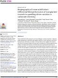 Cover page: Biogeography of ocean acidification: Differential field performance of transplanted mussels to upwelling-driven variation in carbonate chemistry