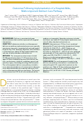 Cover page: Outcomes Following Implementation of a Hospital-Wide, Multicomponent Delirium Care Pathway.