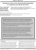 Cover page: Autoinjectors Preferred for Intramuscular Epinephrine in Anaphylaxis and Allergic Reactions