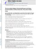 Cover page: Association Between Periodontal Disease and Kidney Function Decline in African Americans: The Jackson Heart Study