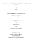 Cover page: Density Functional Perturbation Theory and Adaptively Compressed Polarizability Operator