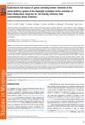 Cover page: Duplications and losses of genes encoding known elements of the stress defence system of the Aspergilli contribute to the evolution of these filamentous fungi but do not directly influence their environmental stress tolerance