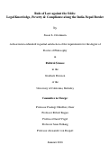 Cover page: Rule of Law against the Odds: Legal Knowledge, Poverty &amp; Compliance along the India-Nepal Border