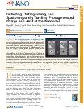 Cover page: Detecting, Distinguishing, and Spatiotemporally Tracking Photogenerated Charge and Heat at the Nanoscale.