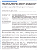 Cover page: Allele-Specific Inhibition of Rhodopsin With an Antisense Oligonucleotide Slows Photoreceptor Cell DegenerationAllele-Specific Inhibition of Rhodopsin for adRP