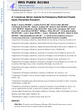 Cover page: A Consensus-Driven Agenda for Emergency Medicine Firearm Injury Prevention Research