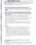 Cover page: Higher Leptin Levels Are Associated with Coronary Artery Calcium Progression: the Multi-Ethnic Study of Atherosclerosis (MESA).