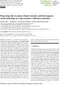 Cover page: Projecting end-of-century climate extremes and their impacts on the hydrology of a representative California watershed